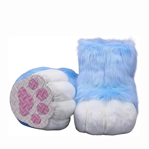 Pelzige Stiefel Füße Pfoten, Pursuit Pelz Füße Pfotenschuhe, Pursuit Kostümpfoten Schuhe Halloween Accessoires Cosplay Pelzige Stiefel Füße Pfoten, Pursuit Pelz Füße Pfotenschuhe, Pursuit Kostümpfoten Schuhe Halloween Accessoires Cosplay von Generic