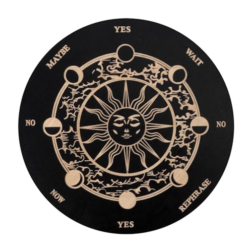Pendelbrett – Wünschelrutenbrett für Hexen-Wahrsagerei, Pendelmatte, Wahrsagungs-Kommunikationsbrett aus, Wahrsagespielzeug, Hexen-Bastelbedarf, Ouija-Brettspiel, Gesundheit, Beziehungen, Karrier Pendelbrett – Wünschelrutenbrett für Hexen-Wahrsagerei, Pendelmatte, Wahrsagungs-Kommunikationsbrett aus, Wahrsagespielzeug, Hexen-Bastelbedarf, Ouija-Brettspiel, Gesundheit, Beziehungen, Karrier von Generic