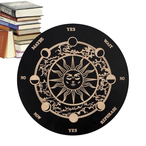 Pendelbrett fürs Wünschelrutengehen – Spirituelles Botschaftsbrett aus Holz, Metaphysische Planchette aus Holz mit Buchstaben | Geister-Dekoration für Anfänger, Familie und spirituelle Praktiken, Pend Pendelbrett fürs Wünschelrutengehen – Spirituelles Botschaftsbrett aus Holz, Metaphysische Planchette aus Holz mit Buchstaben | Geister-Dekoration für Anfänger, Familie und spirituelle Praktiken, Pend von Generic