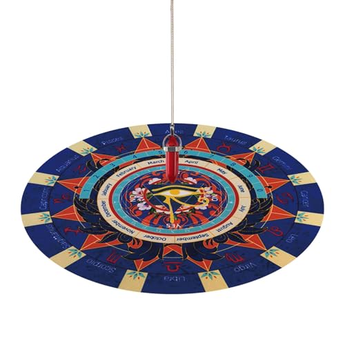 Pendelmatte - Pendelmatte Konstellation | Pendelmatte des Entscheideten | ja nein Pendelmatte | 20 cm Mousepad | Rund Astrologie Pendel für Brettspiele Party Pendelmatte - Pendelmatte Konstellation | Pendelmatte des Entscheideten | ja nein Pendelmatte | 20 cm Mousepad | Rund Astrologie Pendel für Brettspiele Party von Generic
