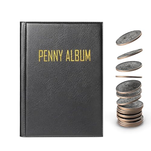Penny Books For Collectors – Das Album enthält 108 Münzen | Tragbare Organizeranzeige für Zuhause, Reisen, Geld, Dollar, Nachbarschaft, Stempel, Souvenir, Sammlung Penny Books For Collectors – Das Album enthält 108 Münzen | Tragbare Organizeranzeige für Zuhause, Reisen, Geld, Dollar, Nachbarschaft, Stempel, Souvenir, Sammlung von Generic