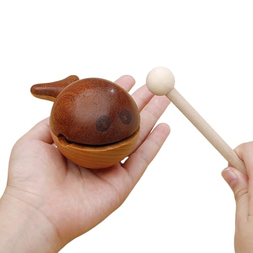Percussionsinstrument – Fischtempelblock aus Holz – Fischtrommel aus Holz sorgfältig geschnitzt Percussionsinstrument – Fischtempelblock aus Holz – Fischtrommel aus Holz sorgfältig geschnitzt von Generic
