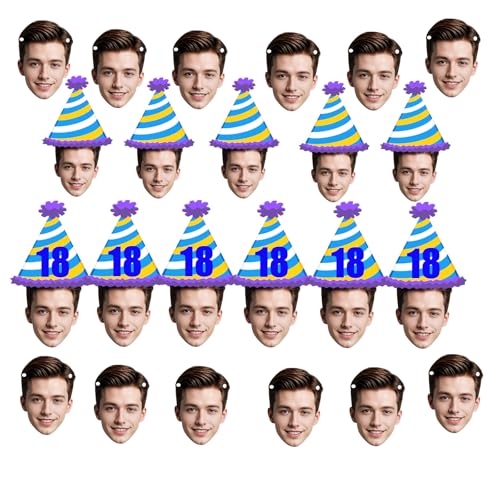 Personalisiertes Gesichts-Banner,6-20 Stück Individueller Geburtstags, Einzigartiges Foto Banner, Dekoratives Party-Schild, Benutzerdefinierte Geburtstagsdekoration Personalisiertes Gesichts-Banner,6-20 Stück Individueller Geburtstags, Einzigartiges Foto Banner, Dekoratives Party-Schild, Benutzerdefinierte Geburtstagsdekoration von Generic