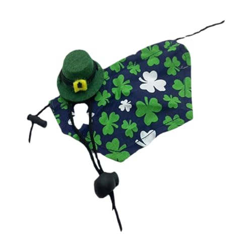 Pet Cosplay Kostüm - St. Patrick's Day Haustierkostüm, Welpen Bandana Und Bowler Hut Hut Und Umhang St. Patrick's Day Haustier Kostüm Echsenkleidung U Pet Cosplay Kostüm - St. Patrick's Day Haustierkostüm, Welpen Bandana Und Bowler Hut Hut Und Umhang St. Patrick's Day Haustier Kostüm Echsenkleidung U von Generic