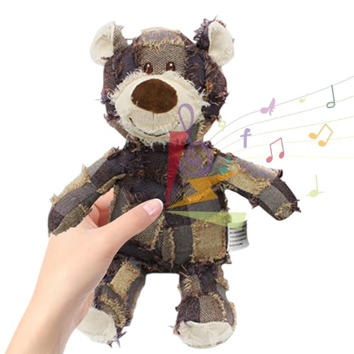 Pet Plush Sound Toy - Pet Gefüllte Plüschbär Kauspielzeug Bärenform Kauspielzeug für Hunde, Katzen und andere kleine Tiere von Generic