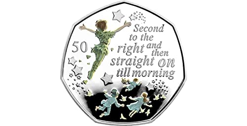Peter Pan farbige 50-Pence-Münzen (Peter Pan Coloured 50p – FLYING) von Generic