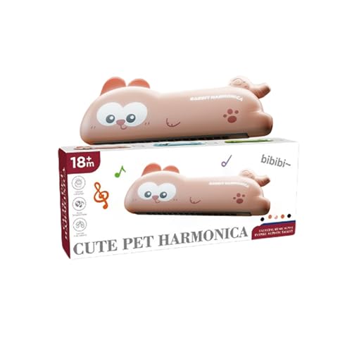 Pfeife Mundharmonika für Kinder Buntes Cartoon-Musikinstrument für Jungen Mädchen Früherziehung Atemtraining Windspielzeug Tne439 (A, 16x6x2.6cm) von Generic
