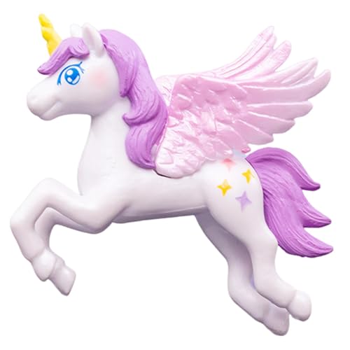Geburtstag Kuchen Topper - Rosa Tortendeko Mädchen Figur Cupcake Topper | Figur mit einzelnen Hörnern inkl von Generic