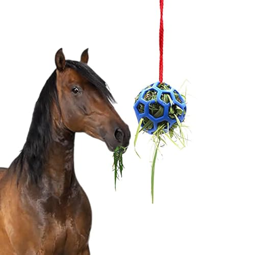Hay Treat Ball - Hanging Hay Spielzeugball | Stabile hängende Fütterung Spielzeug für , Ziege, Schaf - lindert Stress, hält Tiere gepflegt, langlebig und sicheres Material, ideal für Stall Hay Treat Ball - Hanging Hay Spielzeugball | Stabile hängende Fütterung Spielzeug für , Ziege, Schaf - lindert Stress, hält Tiere gepflegt, langlebig und sicheres Material, ideal für Stall von Generic