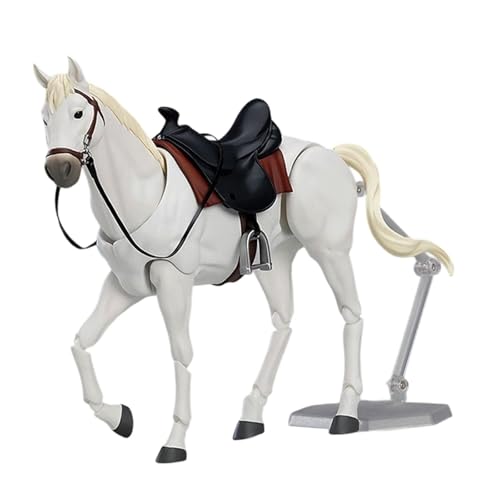 Pferdefigur Modell Lernspielzeug, realistisch, Sammlung Puppenspielzeug Geschenke Pferdefigur DIY Projekte Zubehör DIY Szene, Weiß von Generic