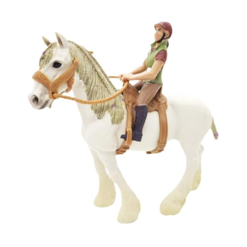 Pferdefigur mit Sattel, PVC Modell, Lernspielzeug für Kinder Ab 3 Jahren, Style A von Generic