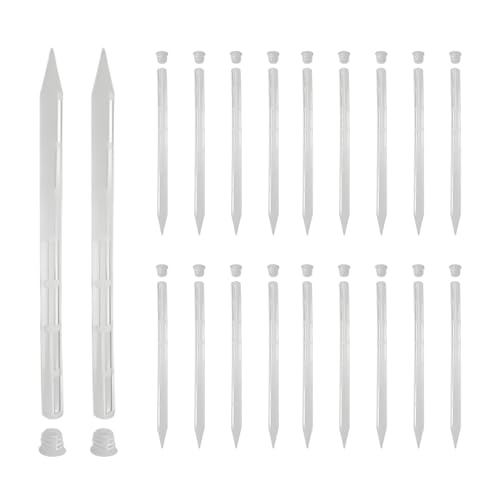 Pflanzenbelüftungsrohre 20 Stück | Kleine Topfpflanzenbodenbelüfter 24,9 cm | Spikes Sticks verbessern die Belüftung für Tomaten, Gemüse, Rasen, Hof, Outdoor, Innenbereich, Graswachstum von Generic