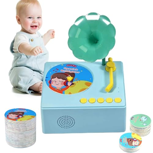 Phonograph-Spielzeug, Musikgrammophon für Kinder, Früherziehungsspielzeug zum Zählen von Geschichten mit 96 Karten, Spieluhr für Kinder von 3 bis 6 Jahren, Spielzeug Phonograph-Spielzeug, Musikgrammophon für Kinder, Früherziehungsspielzeug zum Zählen von Geschichten mit 96 Karten, Spieluhr für Kinder von 3 bis 6 Jahren, Spielzeug von Generic