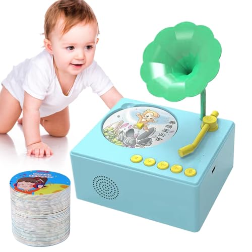 Phonograph Spielzeug für Musikplatin | Phonograph Musikspielzeug für die Früherziehung mit 96 Karten – Phonograph-Spieluhr für Alter von 3 bis 6 Jahren Phonograph Spielzeug für Musikplatin | Phonograph Musikspielzeug für die Früherziehung mit 96 Karten – Phonograph-Spieluhr für Alter von 3 bis 6 Jahren von Generic