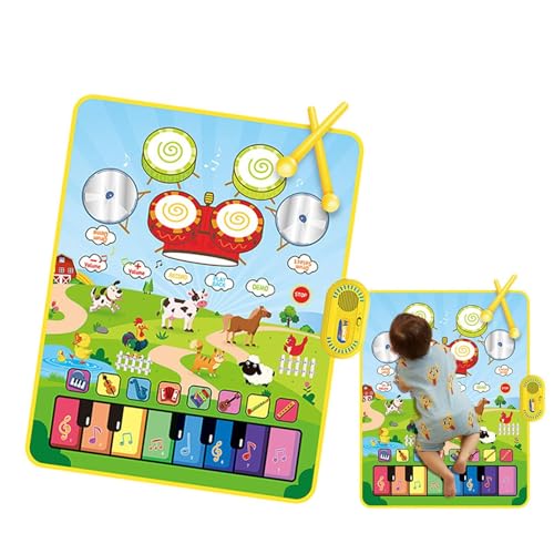 Piano Play Mat, Musical Mat - Elektronische Touch-Tastaturmatte - Bildungssensorische Entwicklungsaktivitäten, interaktiver Teppich für Mädchen ab 3+ Piano Play Mat, Musical Mat - Elektronische Touch-Tastaturmatte - Bildungssensorische Entwicklungsaktivitäten, interaktiver Teppich für Mädchen ab 3+ von Generic