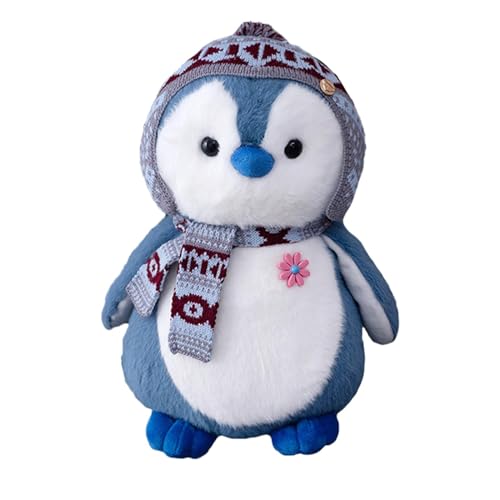 Pinguin-Plüschtier – Kleine Pinguinpuppe, niedlicher Weihnachtsschal, Plüschtier-Spielzeug | Plüschtier der Komfortpuppe des Histo-Pinguins Pinguin-Plüschtier – Kleine Pinguinpuppe, niedlicher Weihnachtsschal, Plüschtier-Spielzeug | Plüschtier der Komfortpuppe des Histo-Pinguins von Generic