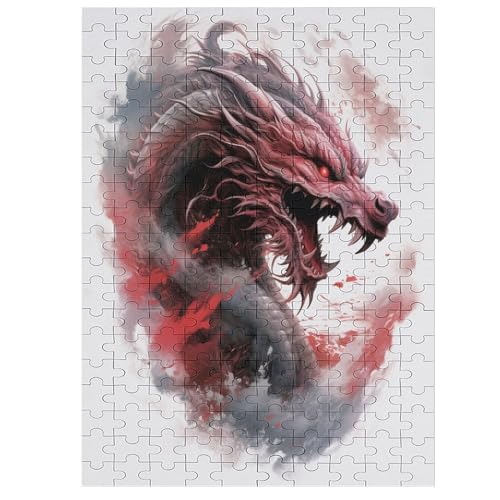 Pink Dargon - 1000 Teile Puzzle – - Hochauflösendes - Gelegenheitsspiel – 1000 Teile Holzpuzzle 200 von Generic