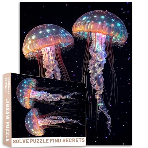 Pinke Wolkenquallen, 1000 Teile, Fantasie-Puzzle, 50 x 70 cm, ätherische Himmelslandschaft, bunte DIY-Puzzles für Heimdekoration, Geschenke, Familienpuzzle, perfekt für Spieleabende Pinke Wolkenquallen, 1000 Teile, Fantasie-Puzzle, 50 x 70 cm, ätherische Himmelslandschaft, bunte DIY-Puzzles für Heimdekoration, Geschenke, Familienpuzzle, perfekt für Spieleabende von Generic