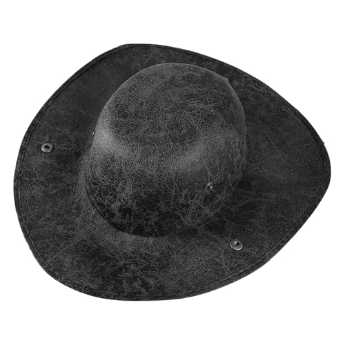 Piratenkostüm | Leder kolonial Trikorn Hut prop für Bühnenausstellung Maskerade Schule spielen Familie Party Geburtstagsfeier Cosplay Theater Performance von Generic