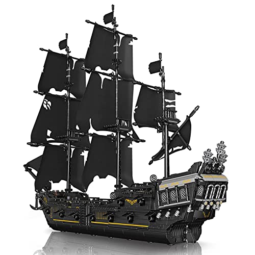 Generic Pirate Ship Technology Bausteine, Black Pearl Schiffsmodell, Segelschiff Spielzeug Modulare Gebäude für Erwachsene und Kinder, Klemmbausteine Kit Kompatibel mit Lego 2868 Teile von Generic