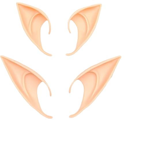 Pixie Elfenohren Feenohren Cosplay Halloween Party Verkleidung Kostüm Maskerade Ball Elfen Vampirohren (2 Paar) (Haut) von Generic