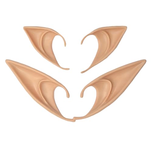 Pixie Elfenohren Feenohren Cosplay Halloween Party Verkleidung Kostüm Maskerade Ball Elfen Vampirohren (2 Paar) (Kaffee) von Generic