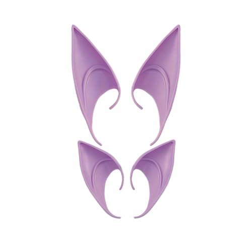 Pixie Elfenohren Feenohren Cosplay Halloween Party Verkleidung Kostüm Maskerade Ball Elfen Vampirohren (2 Paar) (Lila) von Generic