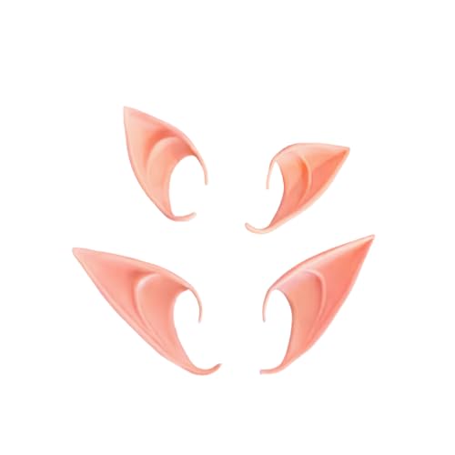 Pixie Elfenohren Feenohren Cosplay Halloween Party Verkleidung Kostüm Maskerade Ball Elfen Vampirohren (2 Paar) (Rosa) von Generic