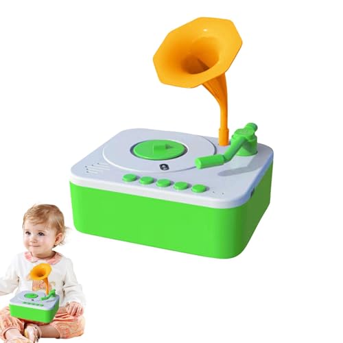 Plattenspieler für Kleinkinder, Grammophon-Spielzeug für Kleinkinder, Musikspielzeug, Lautsprecher Grammophon, Plattenspieler, Geschichtenmusik-Player, Spielzeug für Kleinkinder mit 96 Karten, Plattenspieler für Kleinkinder, Grammophon-Spielzeug für Kleinkinder, Musikspielzeug, Lautsprecher Grammophon, Plattenspieler, Geschichtenmusik-Player, Spielzeug für Kleinkinder mit 96 Karten, von Generic