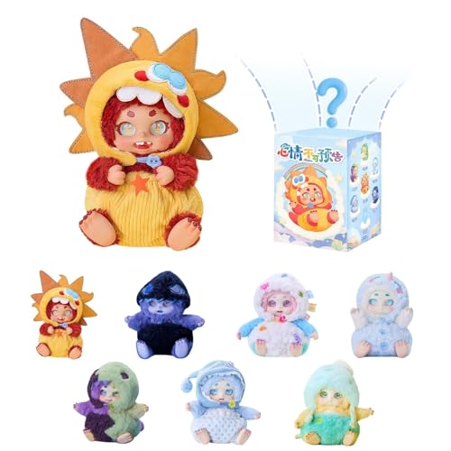 Plüsch Blind Box Figuren, Mystery Doll Blind Box, Süße Tierische Überraschungsfigur, Kollektion zum Sammeln, Weiches Kuscheltier, Ideal für Kinder & Erwachsene (#D) von Generic