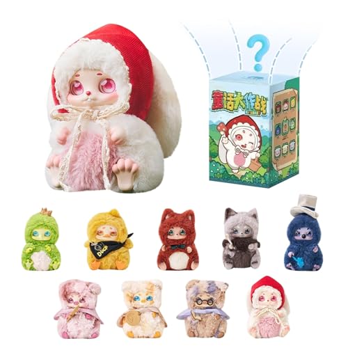 Plüsch Blind Box Figuren, Mystery Doll Blind Box, Süße Tierische Überraschungsfigur, Kollektion zum Sammeln, Weiches Kuscheltier, Ideal für Kinder & Erwachsene (#F) von Generic