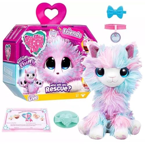Plüsch Geheimnis Haustier, Haustier Surprise Plüschtiere,Kinder Spielen und Adoptieren Haustiere mit Pinsel und Haarklemme,Katzenbad Hund gepolstertes Spielzeug,Kinder vorgeben, Haustiere Spielzeug zu von Generic