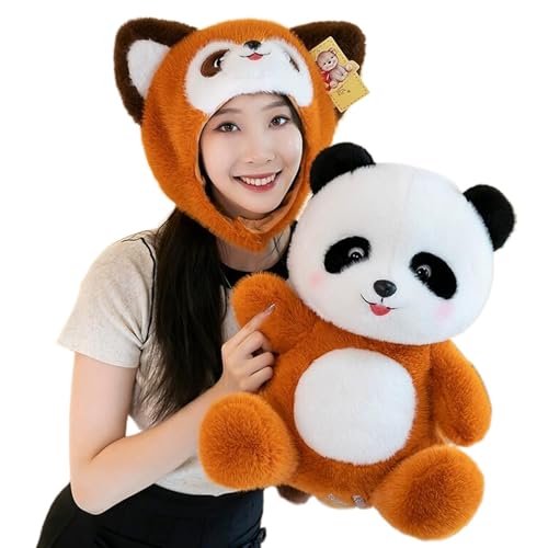 Plüsch-Panda-Plüschtier, Panda Plüschtier | 2-in-1 Waschbär Panda Plüschtiere, niedliche Begleiter, Plüschtier-Sammelspielzeug für Bett, Sofa, Kana von Generic
