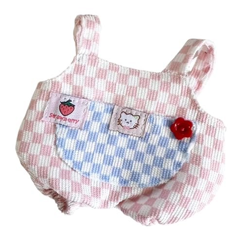Plüsch Puppenoverall, Puppen Hosenträgerhose, Bequeme Süße Puppenkleidung für 7,87 Zoll Puppe, Blau Plüsch Puppenoverall, Puppen Hosenträgerhose, Bequeme Süße Puppenkleidung für 7,87 Zoll Puppe, Blau von Generic