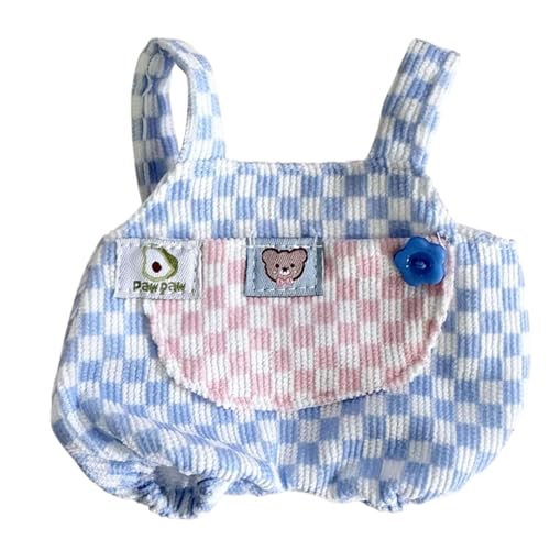 Plüsch Puppenoverall, Puppen Hosenträgerhose, Bequeme Süße Puppenkleidung für 7,87 Zoll Puppe, Rosa Plüsch Puppenoverall, Puppen Hosenträgerhose, Bequeme Süße Puppenkleidung für 7,87 Zoll Puppe, Rosa von Generic