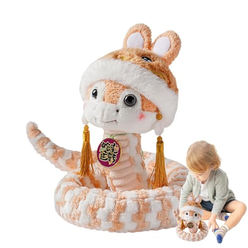 Plüsch-Schlangen-Maskottchen 2025, Plüschtier 2025, Jahr der Schlange, Haustier, Plüschtier, Neujahrsdekoration, chinesisches Neujahrsdekoration, Spielzeugständer Plüsch-Schlangen-Maskottchen 2025, Plüschtier 2025, Jahr der Schlange, Haustier, Plüschtier, Neujahrsdekoration, chinesisches Neujahrsdekoration, Spielzeugständer von Generic