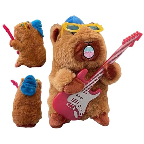 Plüsch-Wachse, niedliche Ballerina-Puppe | Aufnahmetier, niedliche Plüschpuppe, kleines Spielzeugkissen mit Gitarre für Freundin, Freund, und Kinder von Generic