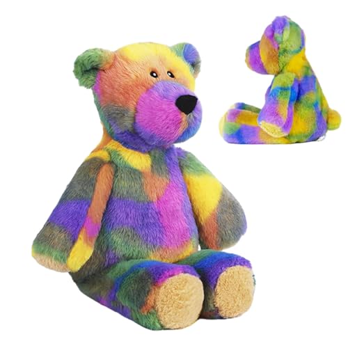 Plüschbär-Puppe – Gemütlicher süßer Regenbogen-Bär Plüsch | Bunte Cartoon Plüschtierspielzeug, weiches Plüsch-Sammlergeschenk für Kinder, Weihnachten, Geburtstag, Urlaub und Danksagung, 35 cm/50 cm Plüschbär-Puppe – Gemütlicher süßer Regenbogen-Bär Plüsch | Bunte Cartoon Plüschtierspielzeug, weiches Plüsch-Sammlergeschenk für Kinder, Weihnachten, Geburtstag, Urlaub und Danksagung, 35 cm/50 cm von Generic