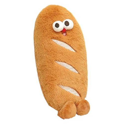 Plüschbrot – Plüschtier weiche Lebensmittel Brot, gefülltes braunes Brot | Niedliche Plüschpuppe mit Gefülltem Essen Mit Brot, Heimdekoration Für Spaß, Plüschpuppe Mit Essen von Generic