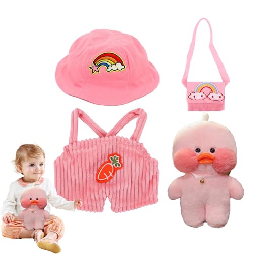 Plüschente mit Kleidung und Zubehör, Plüschente mit Kleidung | niedliche Kostüme für Plüschspielzeug, weiches Plüschspielzeug mit Kleidung, niedliches Tier-Plüschtier für Plüschente mit Kleidung und Zubehör, Plüschente mit Kleidung | niedliche Kostüme für Plüschspielzeug, weiches Plüschspielzeug mit Kleidung, niedliches Tier-Plüschtier für von Generic