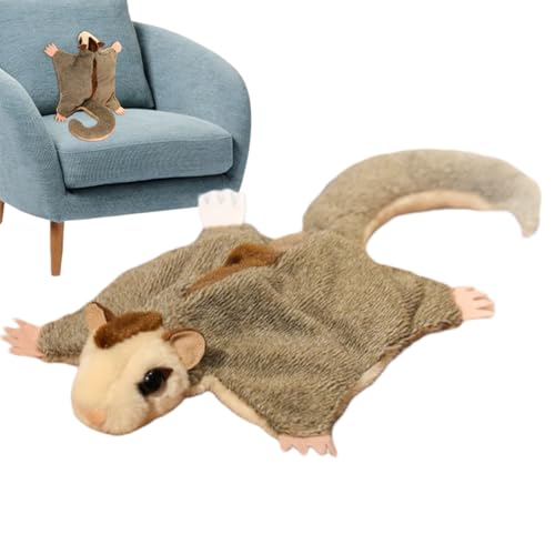 Plüschgefüllte Tiere - niedliche fliegende Eichhörnchenpuppe, realistisches Plüschspielzeug | Weiche kuschelige, gefüllte Begleiterin, entzückende Kindergärtenpuppe, Babyparty -Geschenk, Geburtstagsge Plüschgefüllte Tiere - niedliche fliegende Eichhörnchenpuppe, realistisches Plüschspielzeug | Weiche kuschelige, gefüllte Begleiterin, entzückende Kindergärtenpuppe, Babyparty -Geschenk, Geburtstagsge von Generic