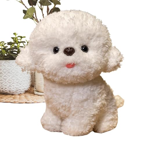 Plüschhund, Plüschspielzeug für Hunde für Kinder, 20 cm (7,8 Zoll), niedliche Plüschdekoration, verspielter Begleiter, Hundepuppe für fantasievolle Spiele von Generic
