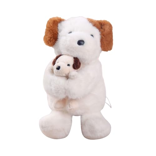 Plüschhund, gefüllter Hund Plüsch - Gefüllter Hund hält Plüschpupftierpuppe - Süße Figur Indoor -Ornament Kinder beruhigende Begleiterweichkissen für Sohn, Freundin Plüschhund, gefüllter Hund Plüsch - Gefüllter Hund hält Plüschpupftierpuppe - Süße Figur Indoor -Ornament Kinder beruhigende Begleiterweichkissen für Sohn, Freundin von Generic