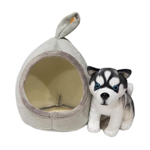 Plüschhund aus Plüsch, Plüschtiere für Hunde | 7 Zoll (17,8 cm) niedliches Plüschtier für Hunde, Plüschfigur, realistische Welpen, Plüschkissen für die Dekoration des Hauses, von Generic
