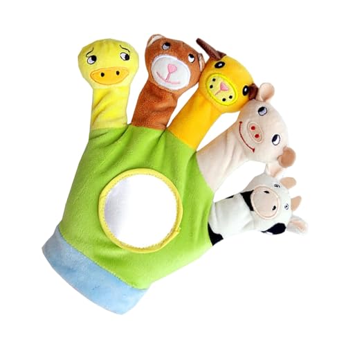 Plüschpuppe, Plüschpuppen | Geschichtsspielzeug | 5 Tierdesigns, Puppenhandschuhe, Plüschpuppen, interaktives Lernspielzeug zum Erzählen von Generic