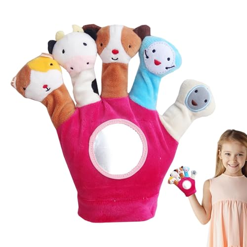 Plüschpuppe, Plüschpuppen - Geschichtsspielzeug | Interaktives Lernspielzeug, 5 Tierdesigns, Puppenhandschuhe, Geschichtenspielzeug für Plüschpuppe, Plüschpuppen - Geschichtsspielzeug | Interaktives Lernspielzeug, 5 Tierdesigns, Puppenhandschuhe, Geschichtenspielzeug für von Generic