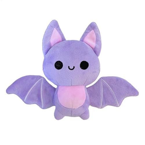 Plüschpuppe Fledermaus - Kuschelfledermaus Plüschtier, Fledermaus Plüschtier 18 cm | Halloween Dekoration Plüschspielzeug Leicht zu reinigen, weiches Plüschtier zum Kuscheln, Knuddeln von Generic