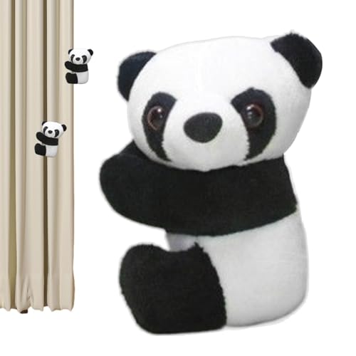 Plüschpuppe - Plüschtier Schlüsselanhänger, gefülltes Panda-Spielzeug, Panda-Geschenk | Niedliches Panda-Spielzeug, faltbarer Pandabär weich, flauschiger Panda mit weichem Fell, von Generic