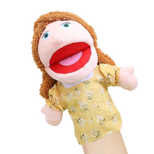 Plüschpuppe für Familien, Handpuppe für Familien im Vorschulalter | Machen Sie so, als würden Sie Marionetten spielen | Weiche Plüschpuppe Erzählung, Handpuppe für Theateraufführungen mit beweglichem von Generic