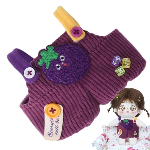 Plüschpuppenhose, 15 cm, Puppenkleidung mit Gemüse, niedliche abnehmbare Plüschfiguren, für dicke Puppenkleidung von 20 cm Plüschpuppenhose, 15 cm, Puppenkleidung mit Gemüse, niedliche abnehmbare Plüschfiguren, für dicke Puppenkleidung von 20 cm von Generic